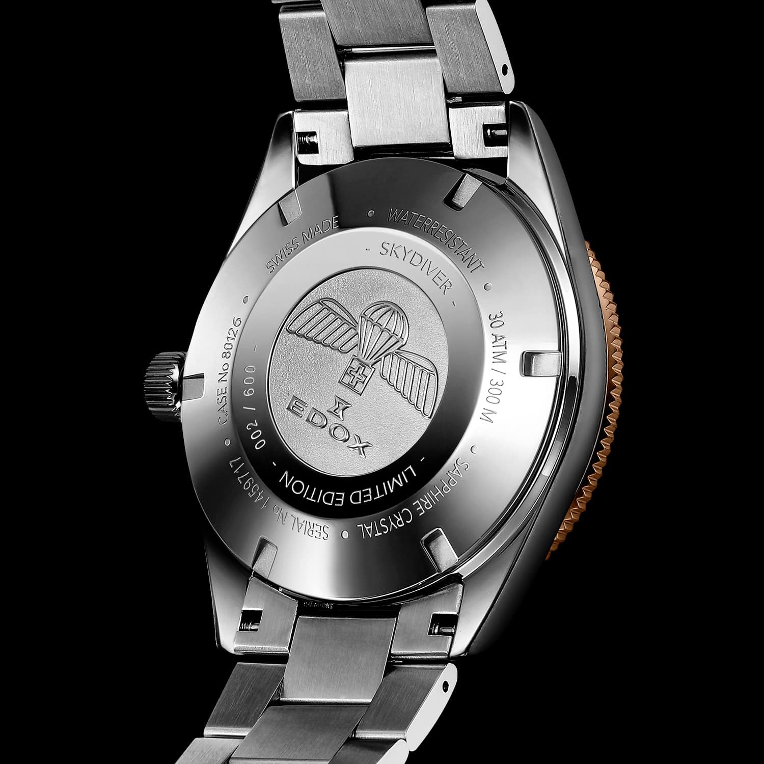 Edox skydiver 70s date automatic hotsell