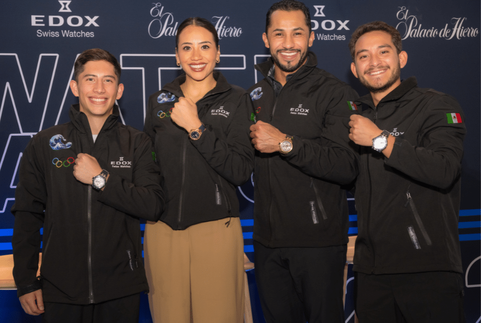 EDOX, the prestigious Swiss fine watch brand, officially announced its partnership with four outstanding Mexican athletes who will attend the World Games in Paris under the banner 